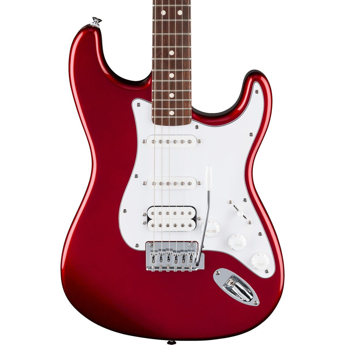 Fender Standard Stratocaster HSS - Laurel Fingerboard, White Pickguard, Candy Cola (New)