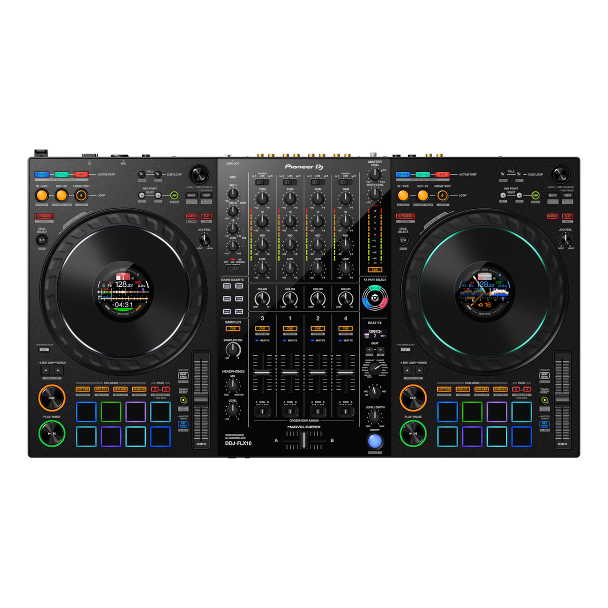 Pioneer DJ DDJ-FLX10 4-Channel Rekordbox and Serato DJ Controller (New)