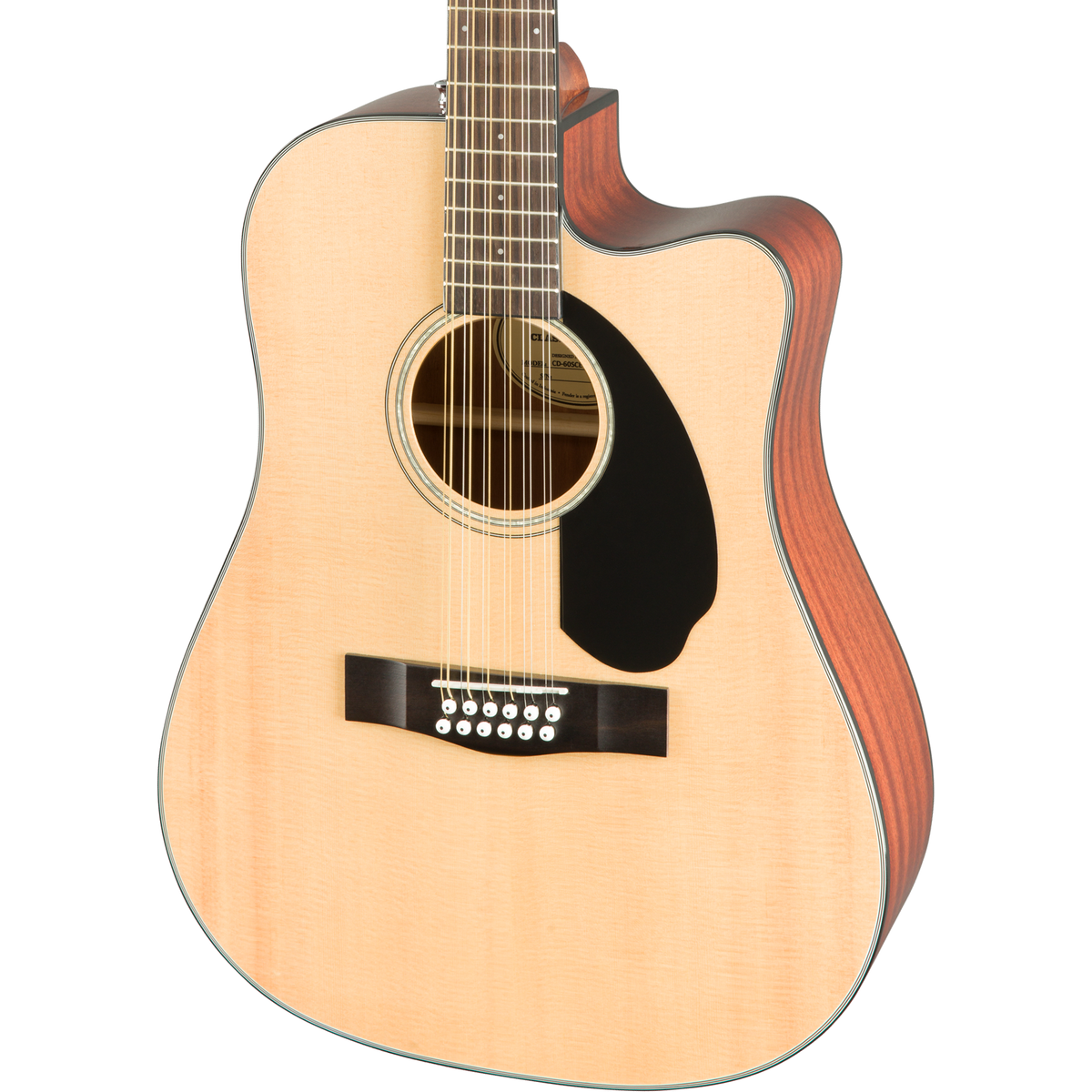 Fender CD-60SCE Dreadnought 12-String Acoustic Electric Guitar - Natural (New)