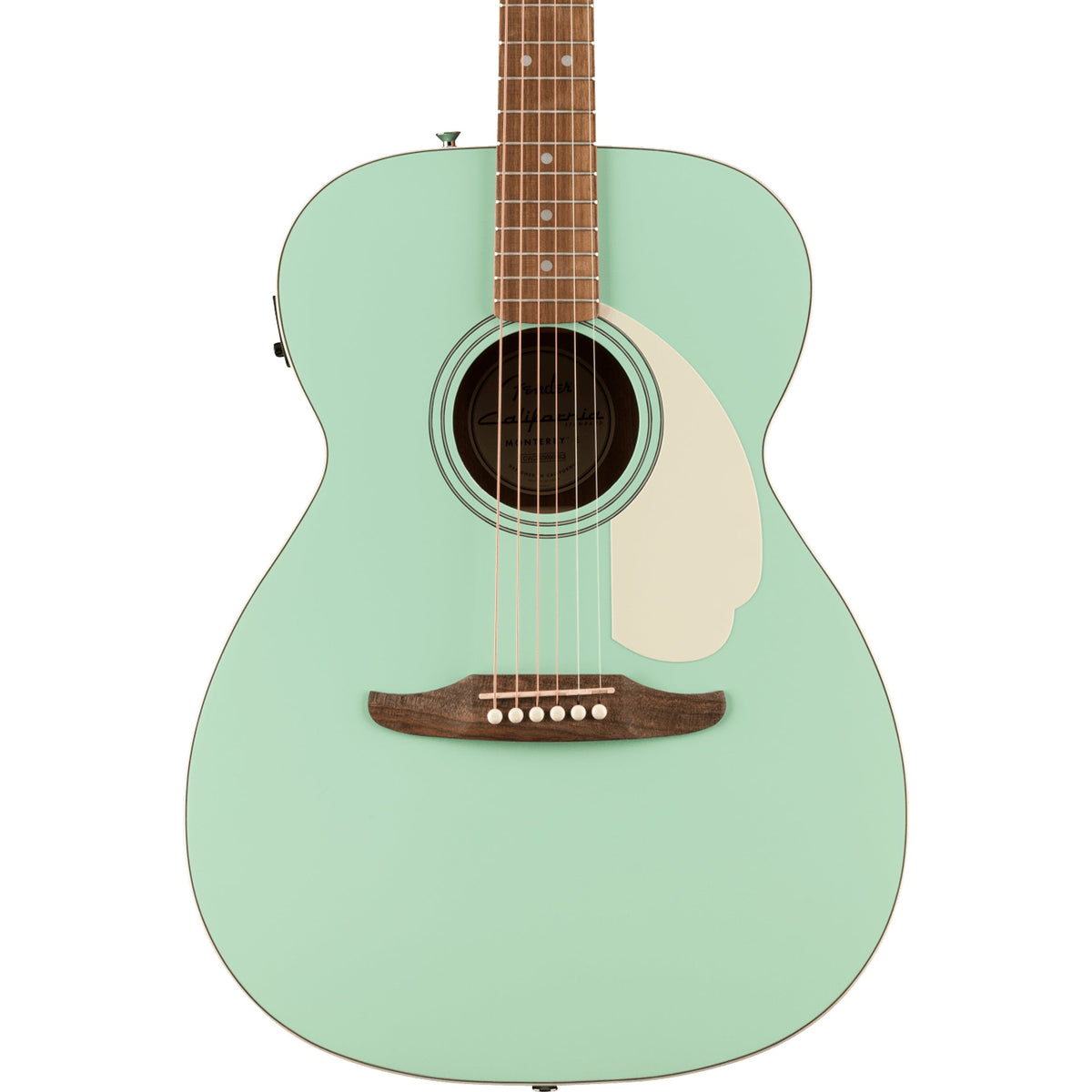 Fender California Standard Monterey E Acoustic/Electric - Ivory Pickguard, Surf Green (New)