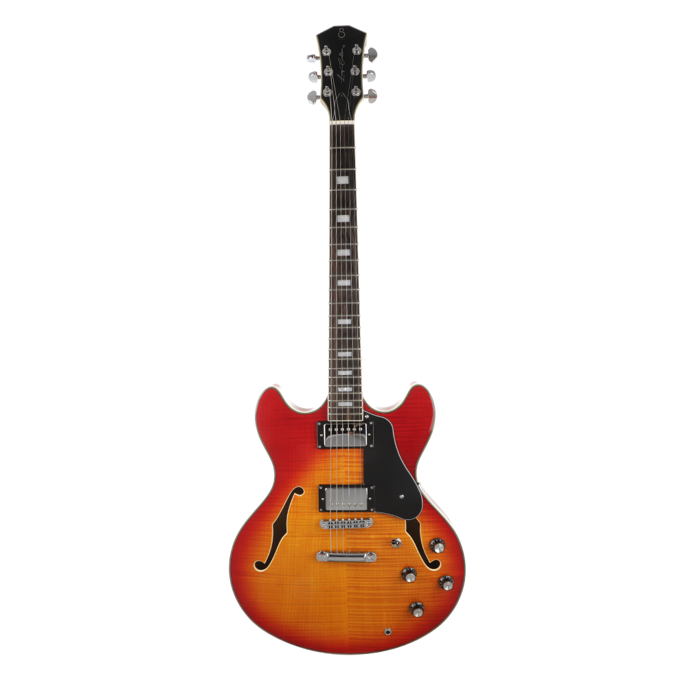 Sire Larry Carlton H7 Semi-Hollow Guitar - Cherry Sunburst (New)