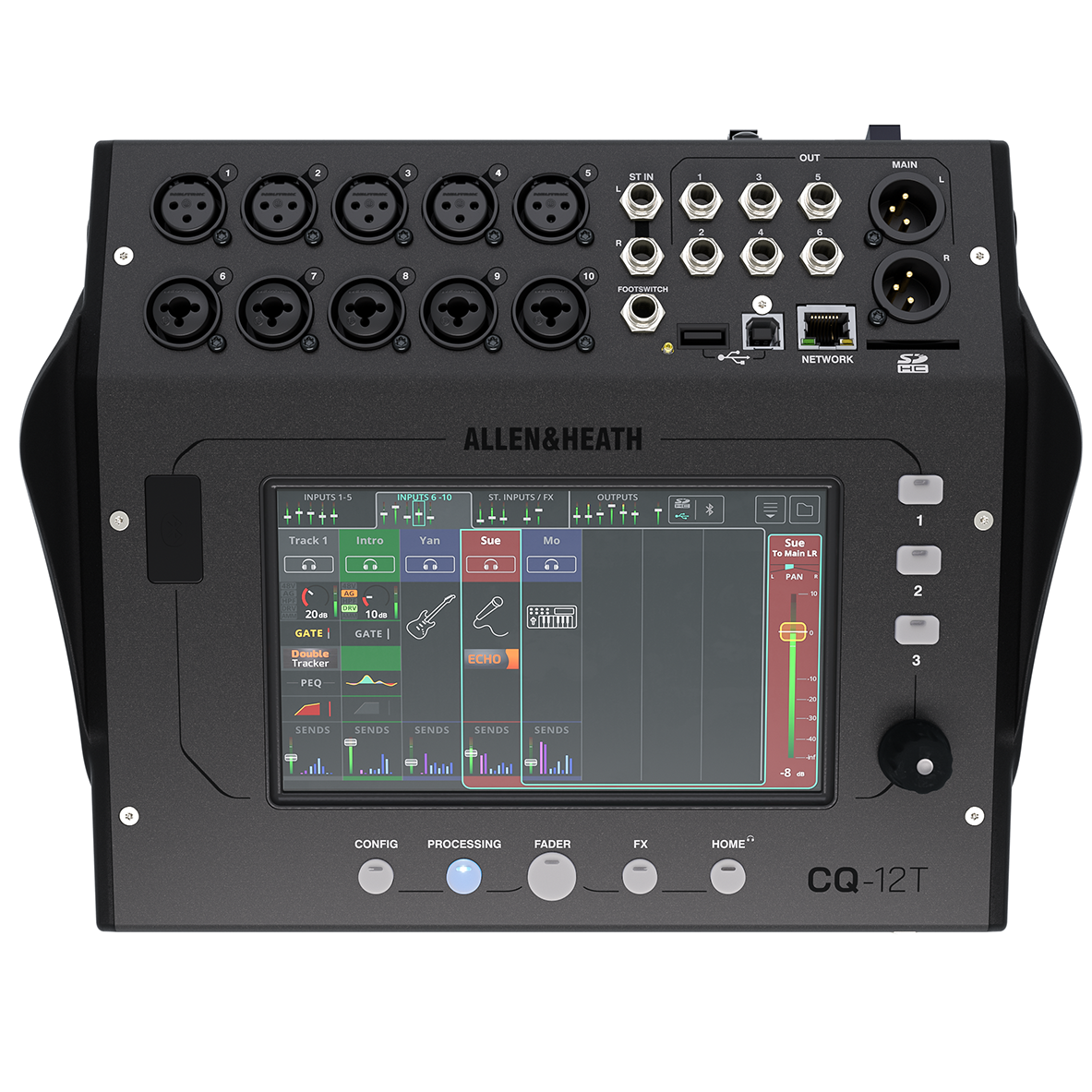 Allen & Heath CQ-12T Ultra-Compact 96 kHz Digital Audio Mixer (New)