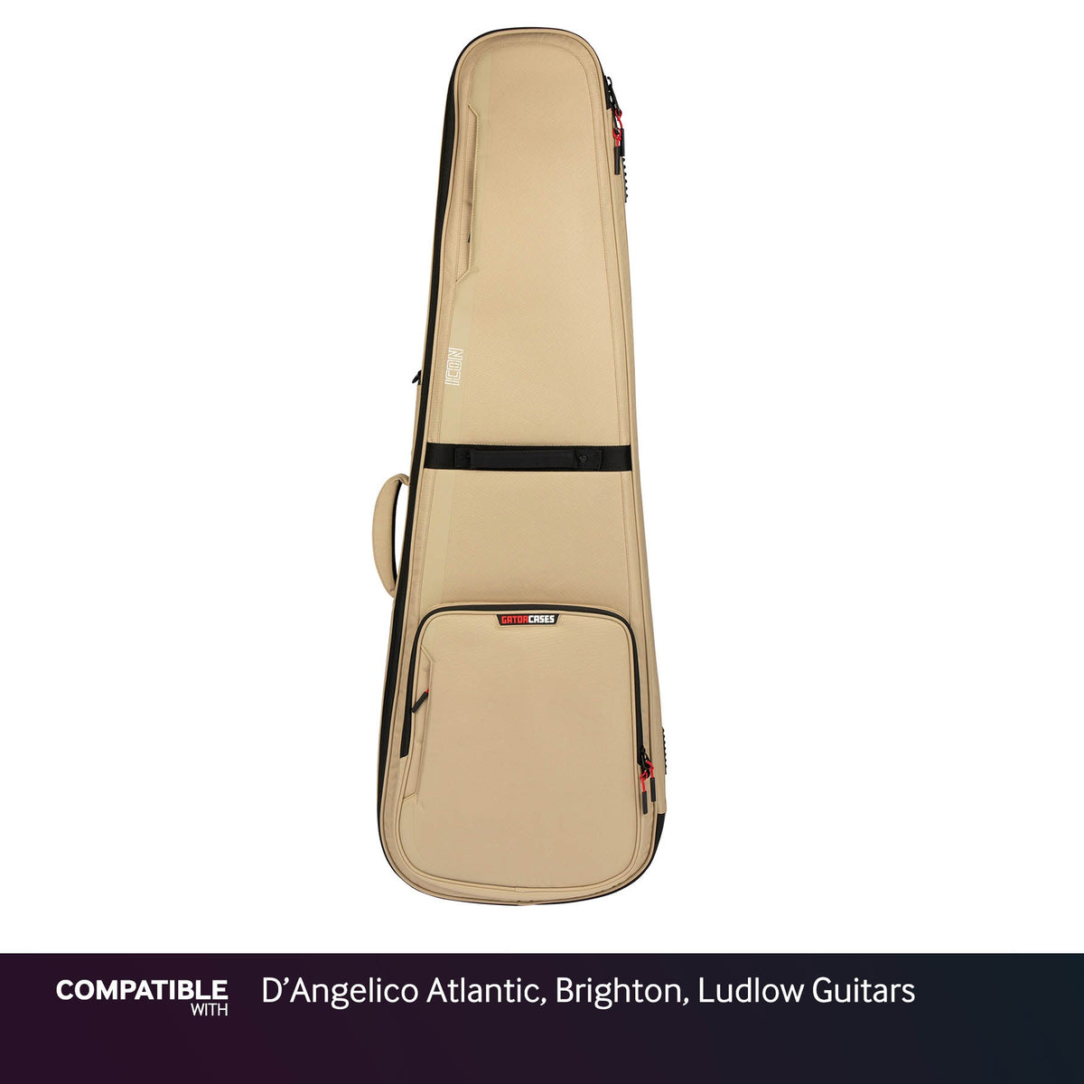 Gator Khaki ICON Case for D'Angelico Atlantic, Brighton, Ludlow Guitars