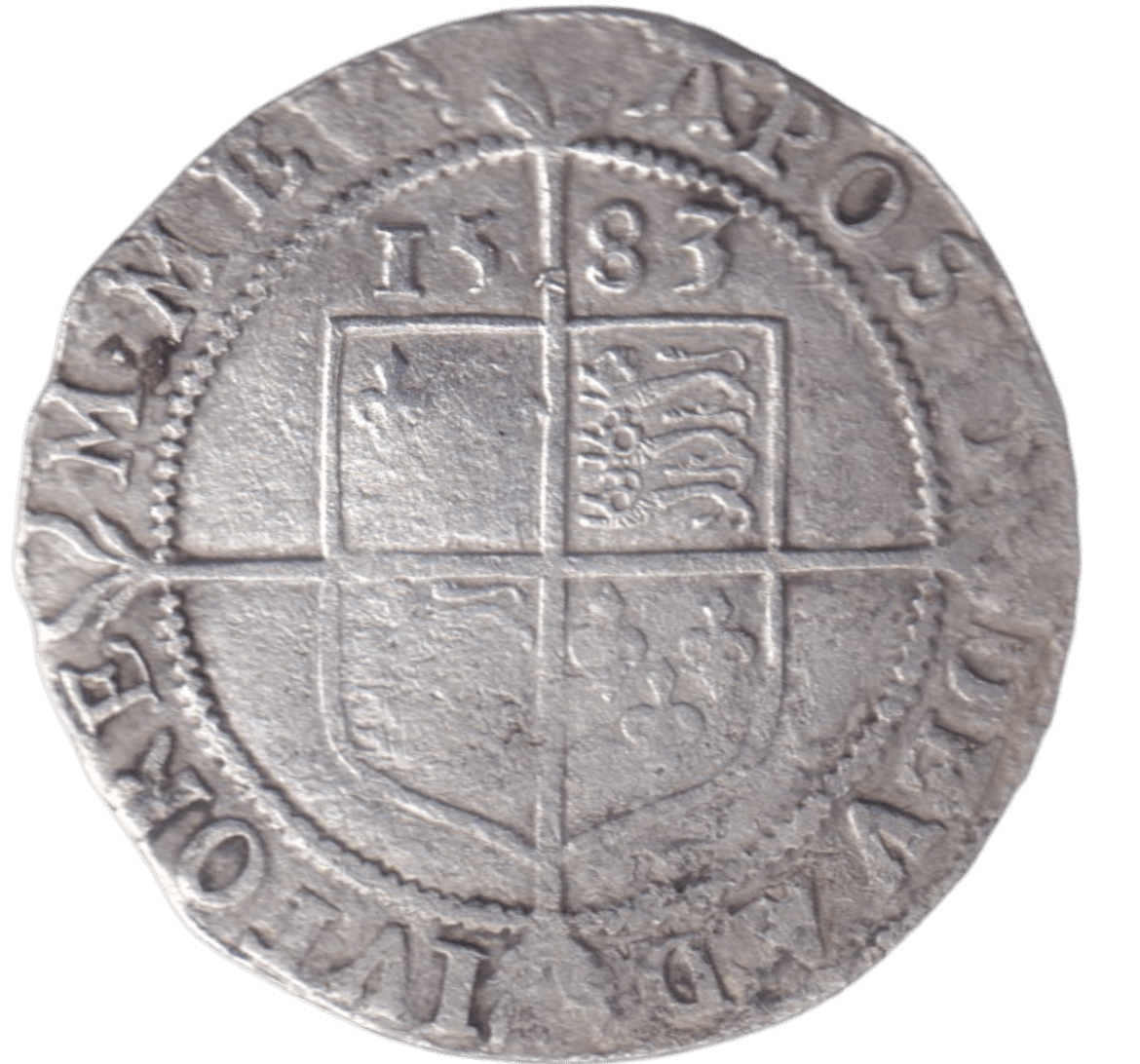 1581 SILVER SIXPENCE ELIZABETH I
