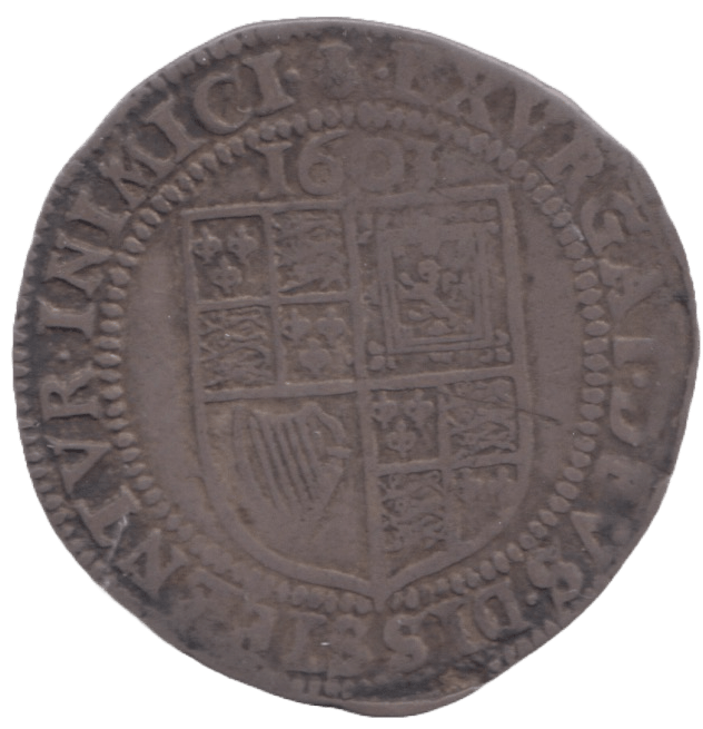 1603 SILVER SIXPENCE JAMES 1ST