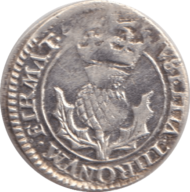 1637 SILVER 20 PENCE SCOTLAND CHARLES 1ST