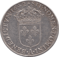 1642 1/2 ECU FRANCE LOUIS XIII