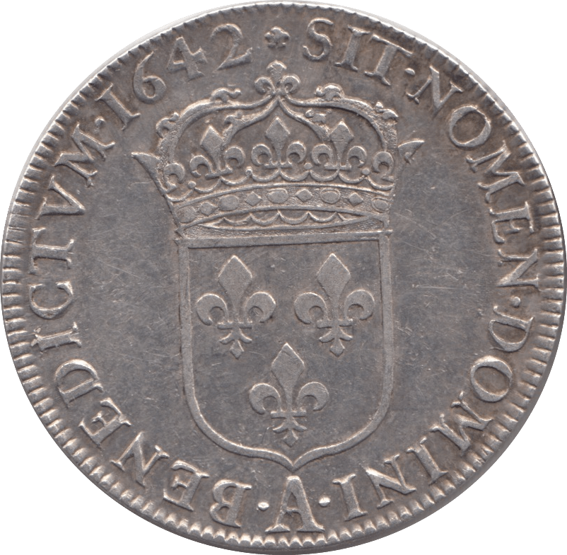 1642 1/2 ECU FRANCE LOUIS XIII
