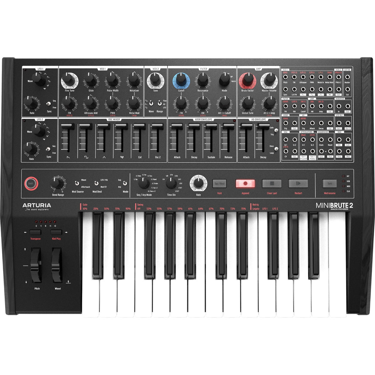 Arturia Minibrute 2 Noir Limited Edition Analog Synthesizer (New)