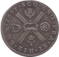 1677 SCOTLAND 1/6 DOLLAR