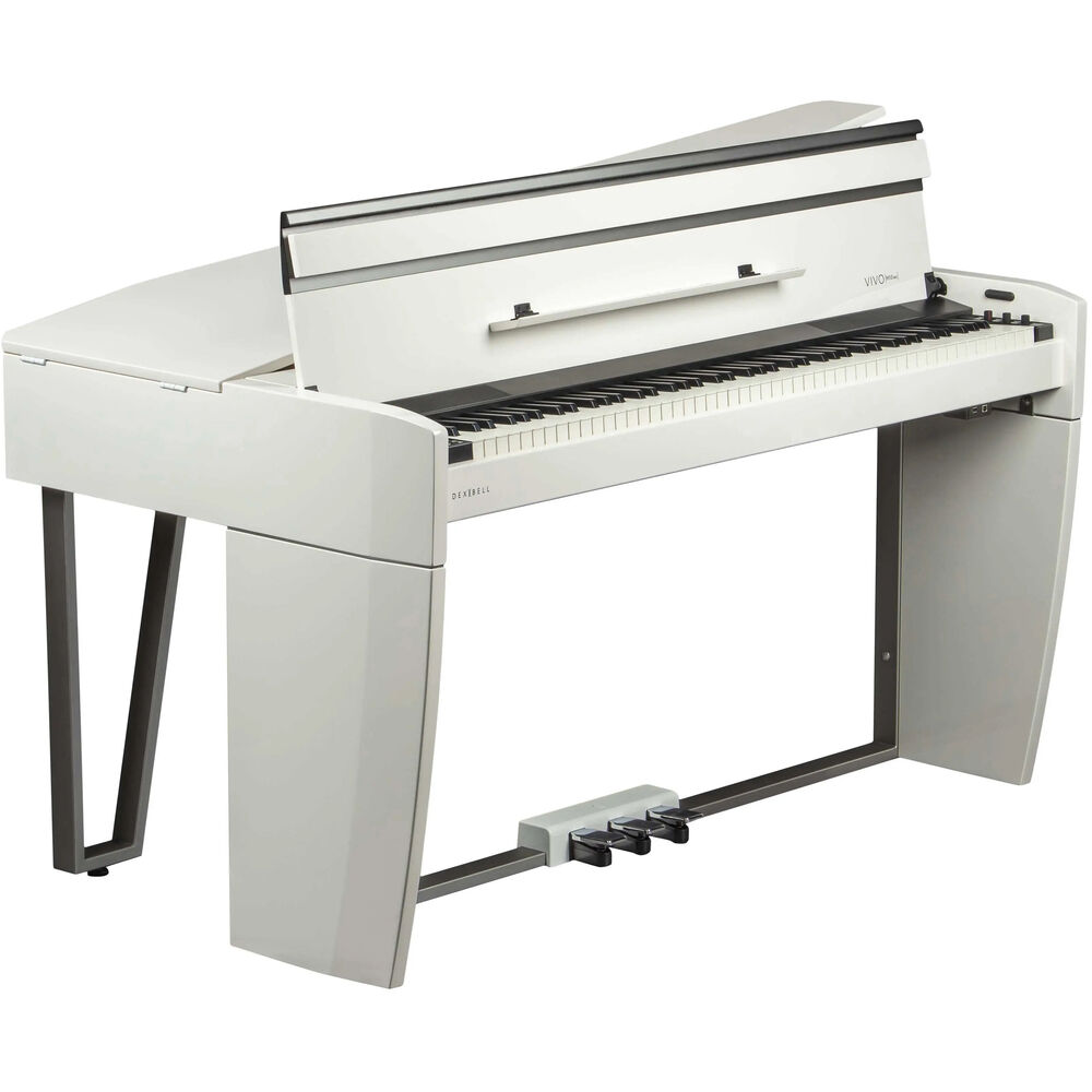 Dexibell VIVO H10MG Digital Mini Grand Piano with Bench (Polished White) (New)