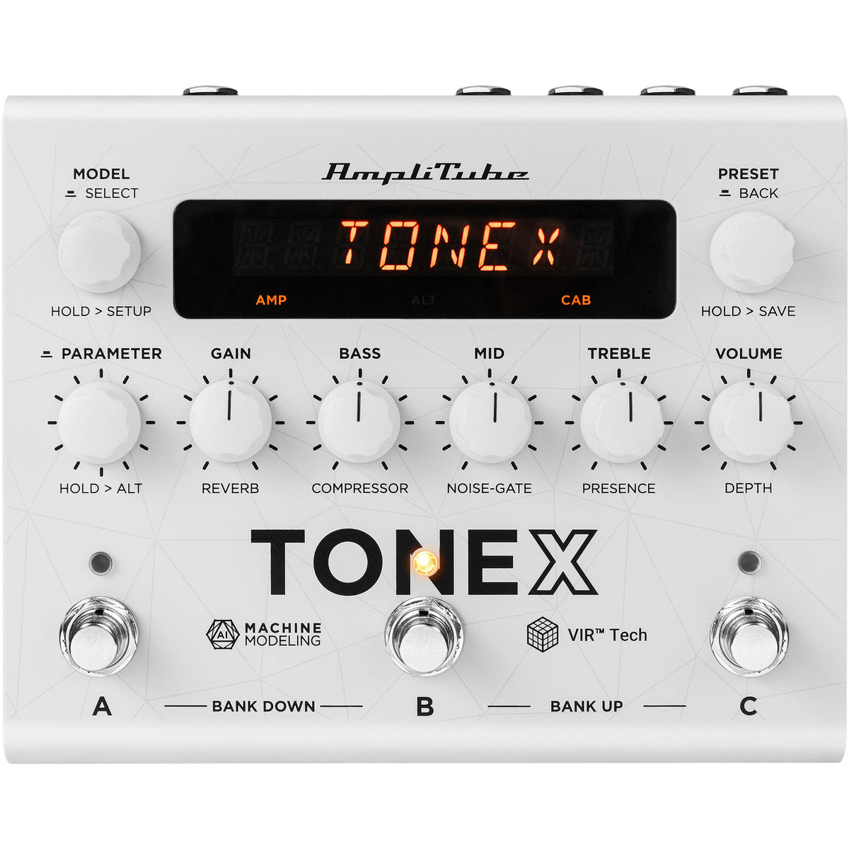 IK Multimedia TONEX Amplifier/Cabinet Modeler Pedal - Anniversary Edition White (New)