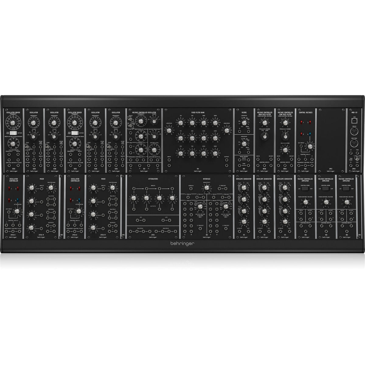 Behringer System 35 Complete Eurorack Modular Synthesizer with 25 Modules and Case (New)