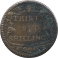 1730 BRITISH 36 SHILLINGS SCALE WEIGHT
