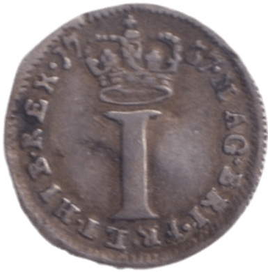 1737 MAUNDY ONE PENNY ( GVF )