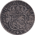 1747 SILVER 8 REALES MEXICO SPANISH COLONY