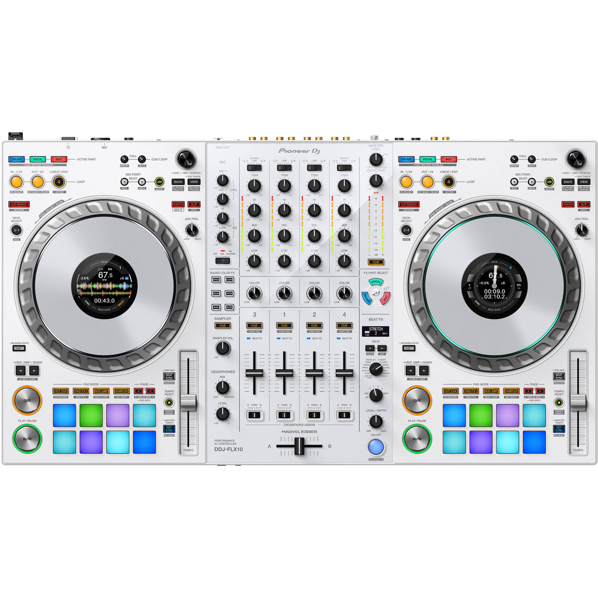 Pioneer DDJ-FLX10 DJ Controller - Limited Edition White (New)