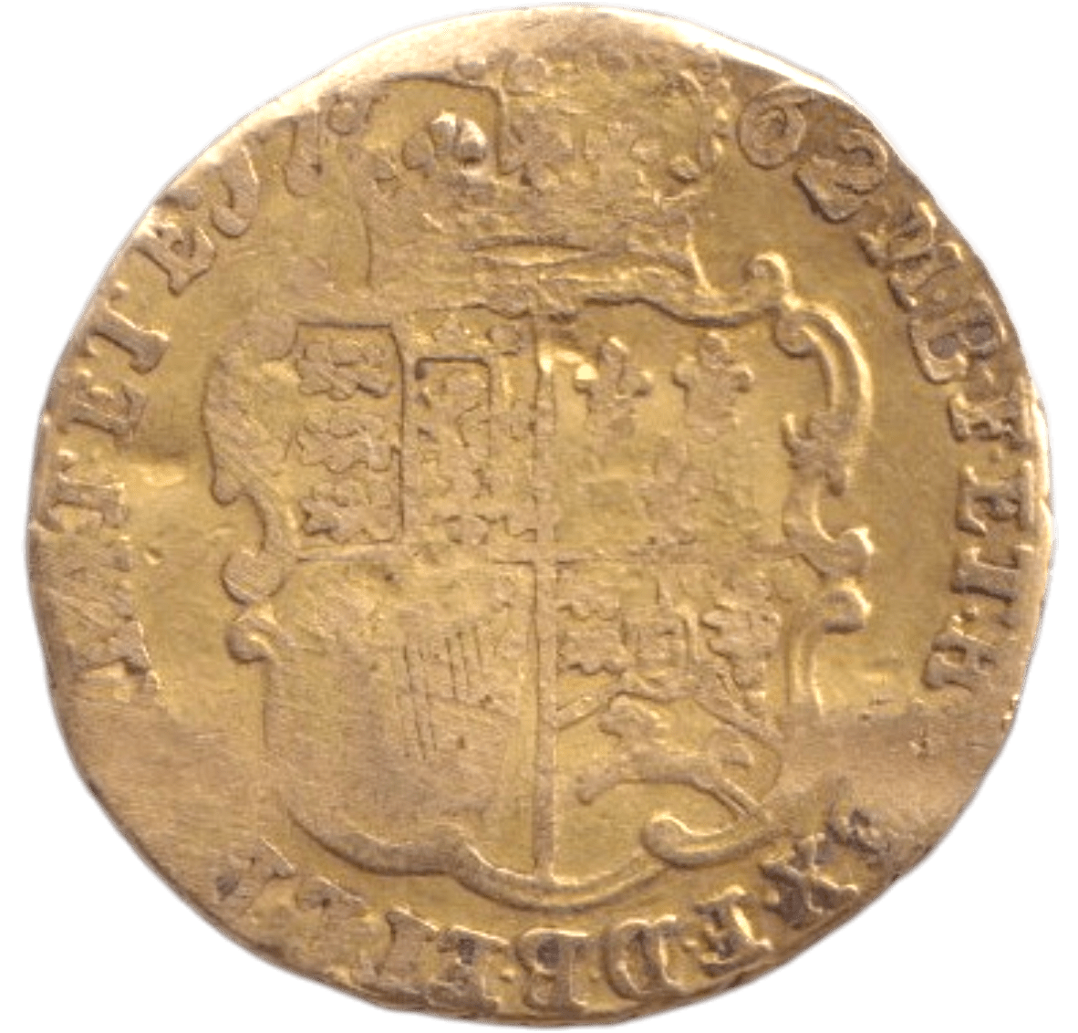 1762 GOLD QUARTER GUINEAS ( FINE )