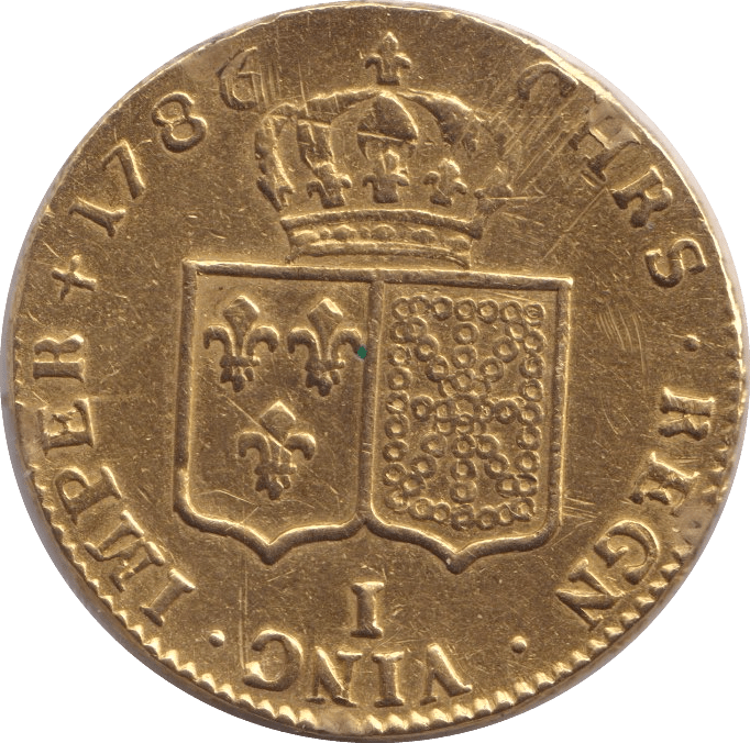 1786 GOLD 2 LOUIS D'OR - LOUIS XVI FRANCE
