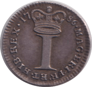 1786 MAUNDY ONE PENNY ( EF )