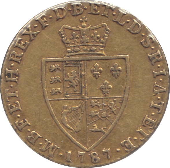 1787 GOLD ONE GUINEA ( VF )