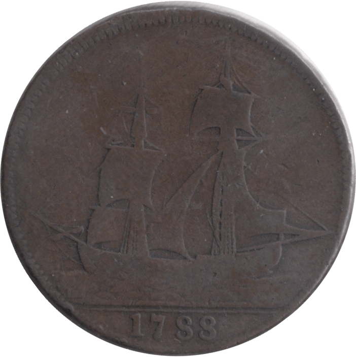 1788 HALFPENNY TOKEN WILKINSON IRONWORKS SHROPSHIRE