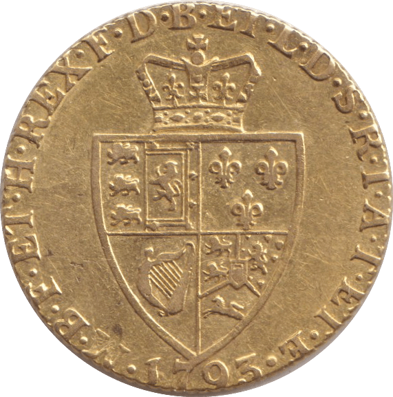 1793 GOLD ONE GUINEA ( FINE )