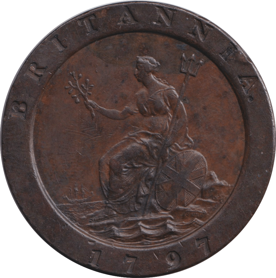 1797 TWOPENCE ( AUNC ) D10