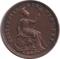 1827 ONE THIRD FARTHING ( AUNC )