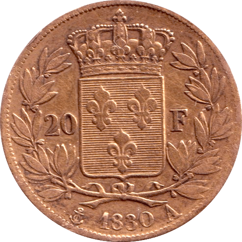 1830 GOLD 20 FRANCS FRANCE ( A )