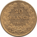 1840 GOLD 20 FRANCS FRANCE
