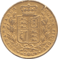 1843 GOLD SOVEREIGN ( VF )