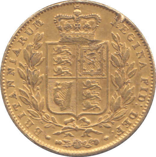 1843 GOLD SOVEREIGN ( VF )