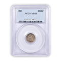 1843 Seated Liberty Half Dime - Philadelphia PCGS AU55