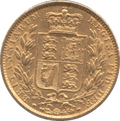1863 GOLD SOVEREIGN ( EF )
