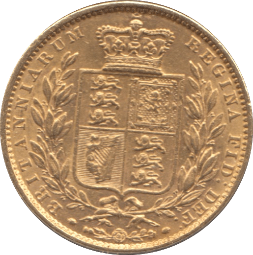 1863 GOLD SOVEREIGN ( EF )