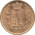 1871 GOLD SOVEREIGN ( AUNC ) DIE 108
