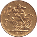1876 GOLD SOVEREIGN ( GVF )