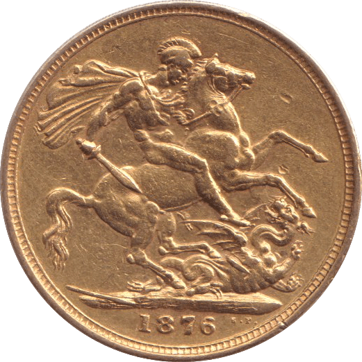 1876 GOLD SOVEREIGN ( GVF )