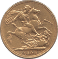 1890 GOLD SOVEREIGN ( VF )