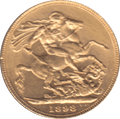 1898 GOLD SOVEREIGN ( AUNC )