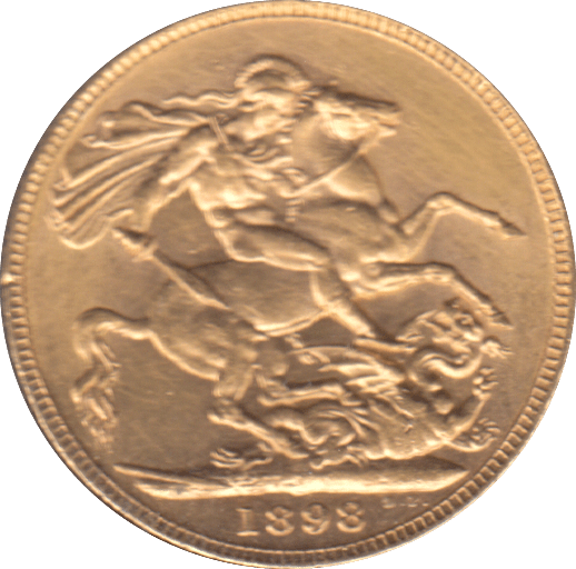 1898 GOLD SOVEREIGN ( AUNC )
