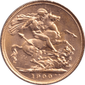 1900 GOLD SOVEREIGN ( UNC )