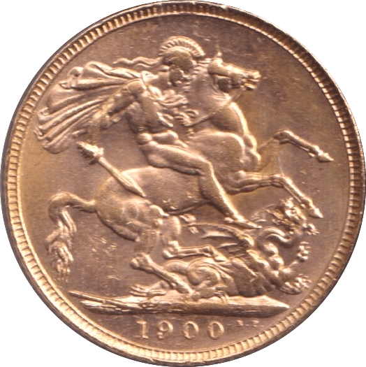 1900 GOLD SOVEREIGN ( UNC )