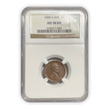 1909 S VDB Lincoln Cent San Francisco - NGC AU58 BN