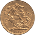 1912 GOLD SOVEREIGN ( EF )