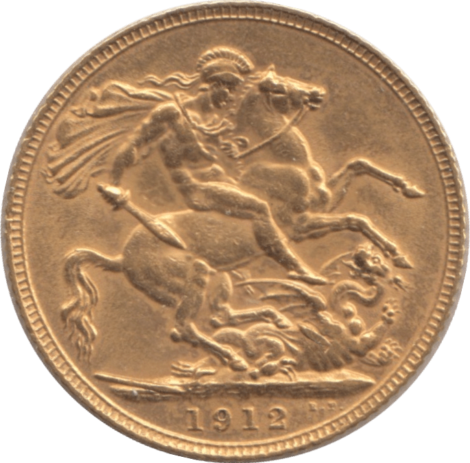 1912 GOLD SOVEREIGN ( EF )