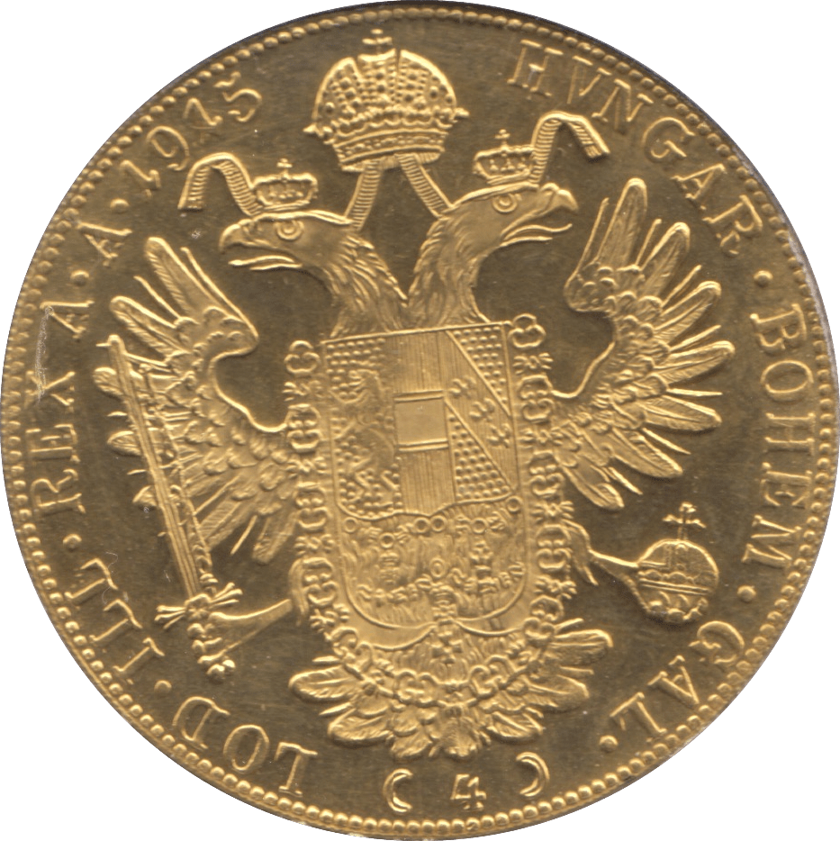 1915 GOLD 4 DUCAT AUSTRIA