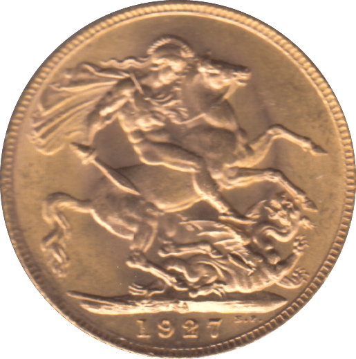 1927 GOLD SOVEREIGN ( UNC ) PRETORIA MINT