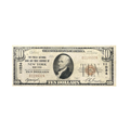 1929 $10 National Bank Note Brown Seal VF-XF